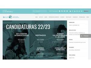 Manuel Teixeira Gomes Higher Education Institute's Website Screenshot