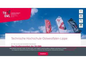 Technische Hochschule Ostwestfalen-Lippe's Website Screenshot
