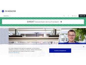 Münster University of Applied Sciences's Website Screenshot