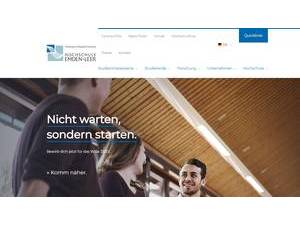 Emden/Leer University of Applied Sciences's Website Screenshot