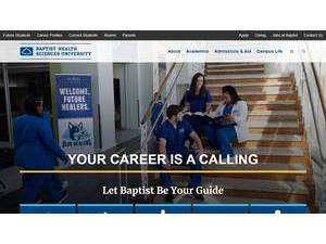 Baptist Health Sciences University's Website Screenshot