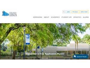 College of Coastal Georgia's Website Screenshot