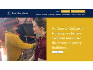 Denver College of Nursing's Website Screenshot