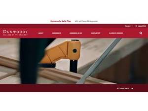 Dunwoody College of Technology's Website Screenshot