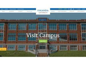 Finlandia University's Website Screenshot