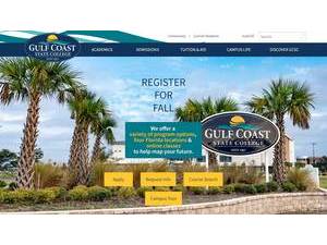 Gulf Coast State College's Website Screenshot