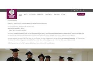 Jamestown Business College's Website Screenshot