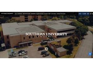 Southern University Law Center's Website Screenshot
