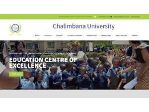Chalimbana University's Website Screenshot