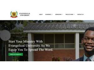Evangelical University's Website Screenshot