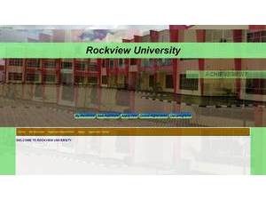Rockview University's Website Screenshot