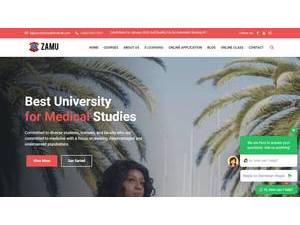 Zambian Royal Medical University's Website Screenshot