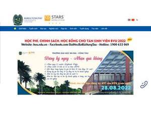 Trường Đại học Bà Rịa - Vũng Tàu's Website Screenshot