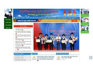 University of Hai Duong's Website Screenshot