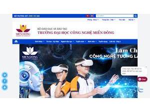 Trường Đại học Công nghệ Miền Đông's Website Screenshot