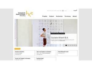 Hochschule für Künste im Sozialen, Ottersberg's Website Screenshot