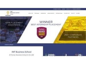 معهد تكنولوجيا الإدارة، دبي's Website Screenshot