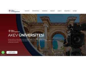 Antalya Belek University's Website Screenshot