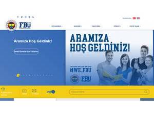 Fenerbahçe University's Website Screenshot