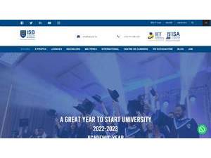 International School of Business's Website Screenshot