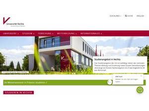 Universität Vechta's Website Screenshot