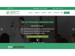 Faculté des Sciences de la Santé's Website Screenshot