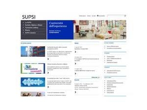 University of Applied Sciences and Arts of Southern Switzerland's Website Screenshot