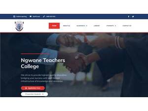 Ngwane Teacher's College's Website Screenshot