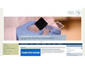 Humboldt University of Berlin's Website Screenshot