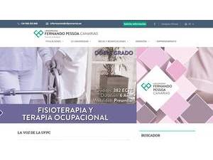 Fernando Pessoa Canarias University's Website Screenshot