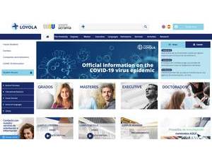 Universidad Loyola Andalucía's Website Screenshot