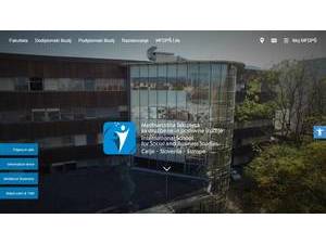 International School for Social and Business Studies's Website Screenshot
