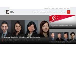 新加坡理工大学's Website Screenshot