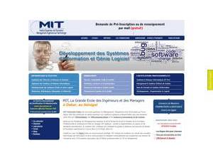MIT University Dakar's Website Screenshot
