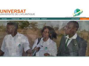 University of the Atlantic, Senegal's Website Screenshot