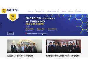 Institute for Business Administration in Bucharest's Website Screenshot