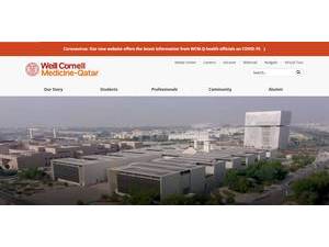 كلية طب وايل كورنيل (قطر)'s Website Screenshot