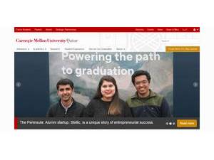 Carnegie Mellon University in Qatar's Website Screenshot