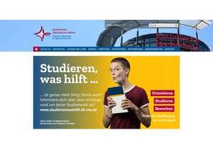Catholic University of Applied Sciences Mainz's Website Screenshot