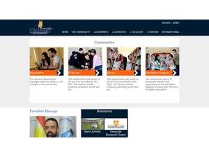 Charmo University's Website Screenshot