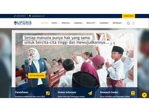 PGRI University of Semarang's Website Screenshot