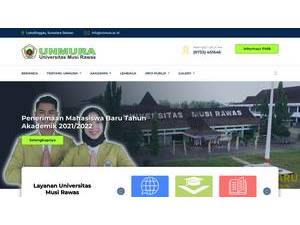 Musi Rawas University's Website Screenshot