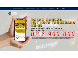 Muhammadiyah University of Tangerang's Website Screenshot