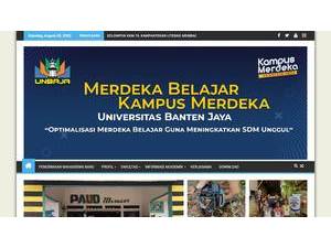University of Banten Jaya's Website Screenshot