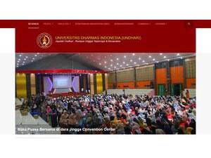 Dharmas University of Indonesia's Website Screenshot