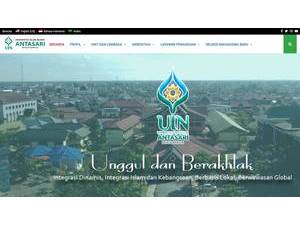 Antasari State Islamic University Banjarmasin's Website Screenshot