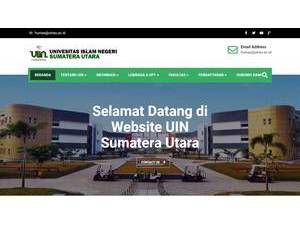 State Islamic University of North Sumatra's Website Screenshot