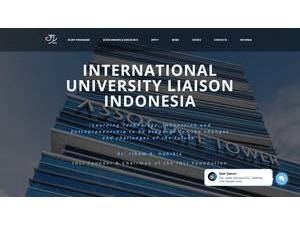 Universitas Lintas Internasional Indonesia's Website Screenshot