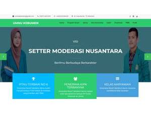 Ma'arif Nahdlatul Ulama University of Kebumen's Website Screenshot