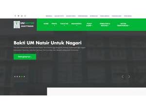 Universitas Mohammad Natsir Bukittinggi's Website Screenshot